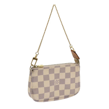 LOUIS VUITTON Damier Azur Mini Pochette Accessoires Pouch N58010 LV Auth ki3969