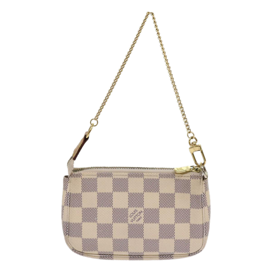 LOUIS VUITTON Damier Azur Mini Pochette Accessoires Pouch N58010 LV Auth ki3969