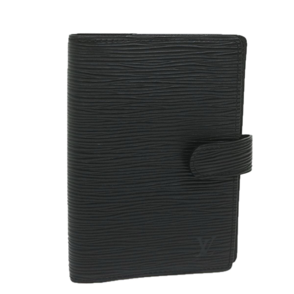 LOUIS VUITTON Epi Agenda PM Day Planner Cover Black R20052 LV Auth ki4021