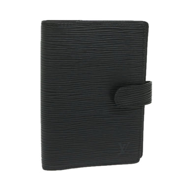 LOUIS VUITTON Epi Agenda PM Day Planner Cover Black R20052 LV Auth ki4021