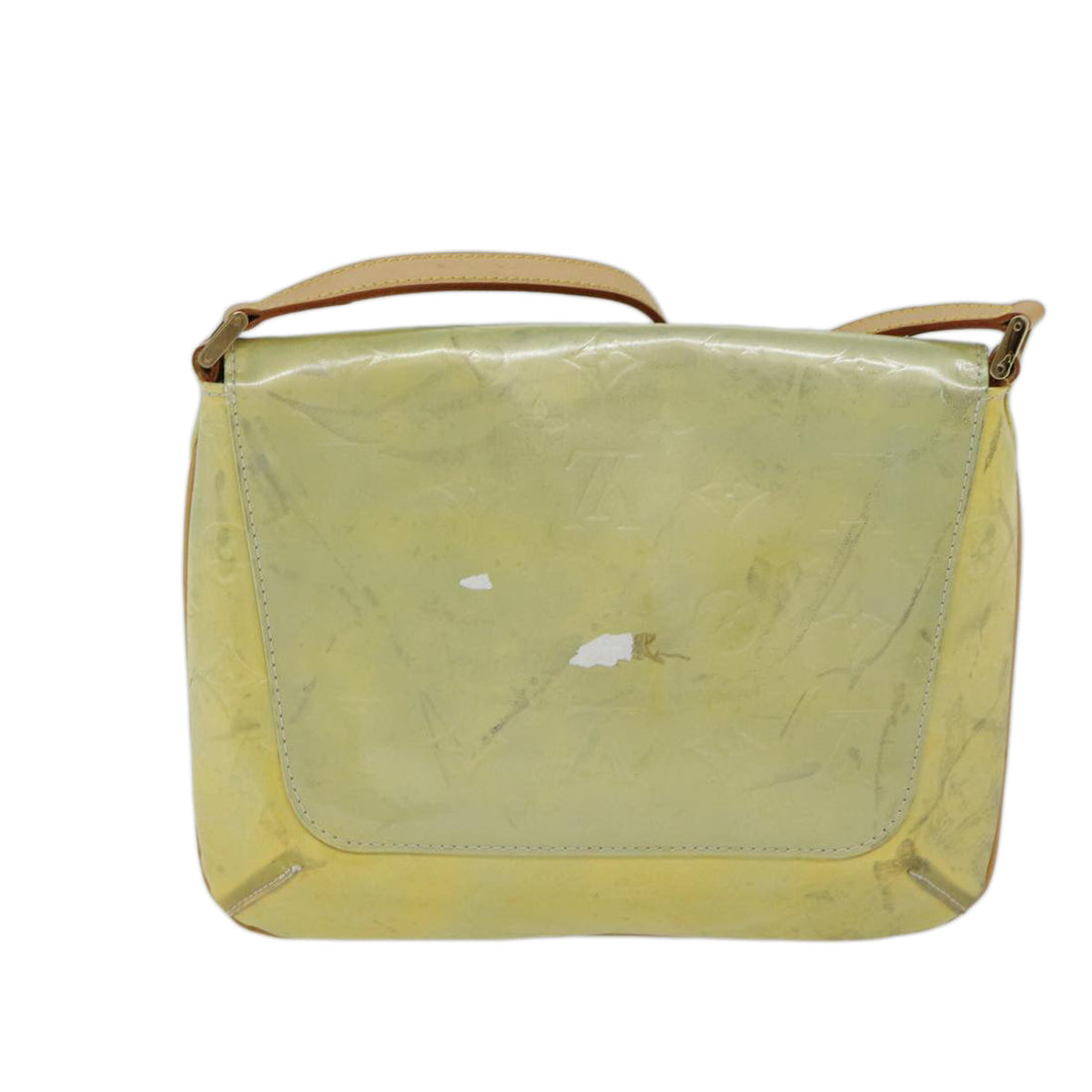 LOUIS VUITTON Monogram Vernis Thompson Street Bag Gris M91008 LV Auth ki4383