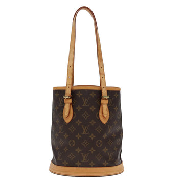 LOUIS VUITTON Monogram Bucket PM Shoulder Bag M42238 LV Auth kk242