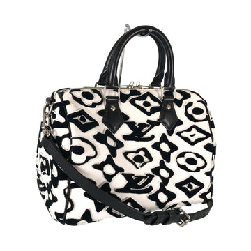 LOUIS VUITTON Monogram Tufted Speedy Bandouliere 25 LV × UF Urs Fisher Collaboration 2WAY Shoulder Handbag
