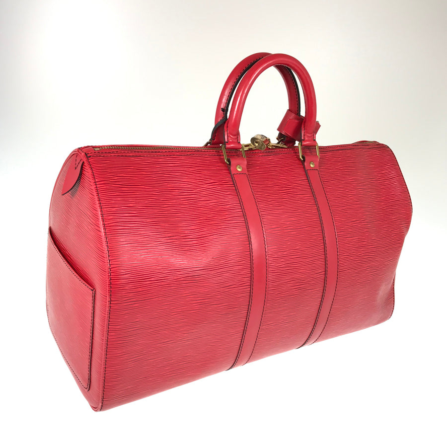 LOUIS VUITTON epi keepall 45 M42977 Boston bag