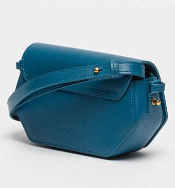 Original Pinko Exagon Logo Plaque Foldover Crossbody Bag