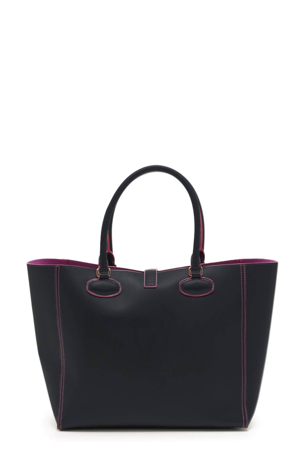 Leo Tote Navy Pink