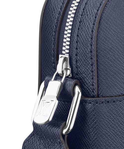 Louis Vuitton Pochette Grigori Cowhide Leather Dark Blue