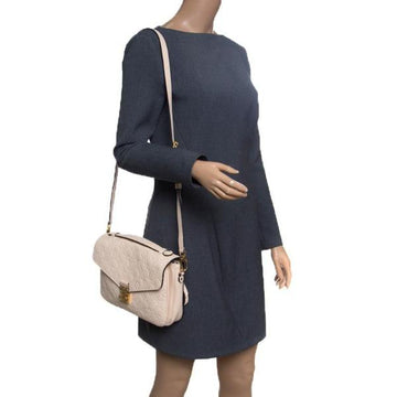 Louis Vuitton Pochette Metis Monogram Empreinte Leather Creme