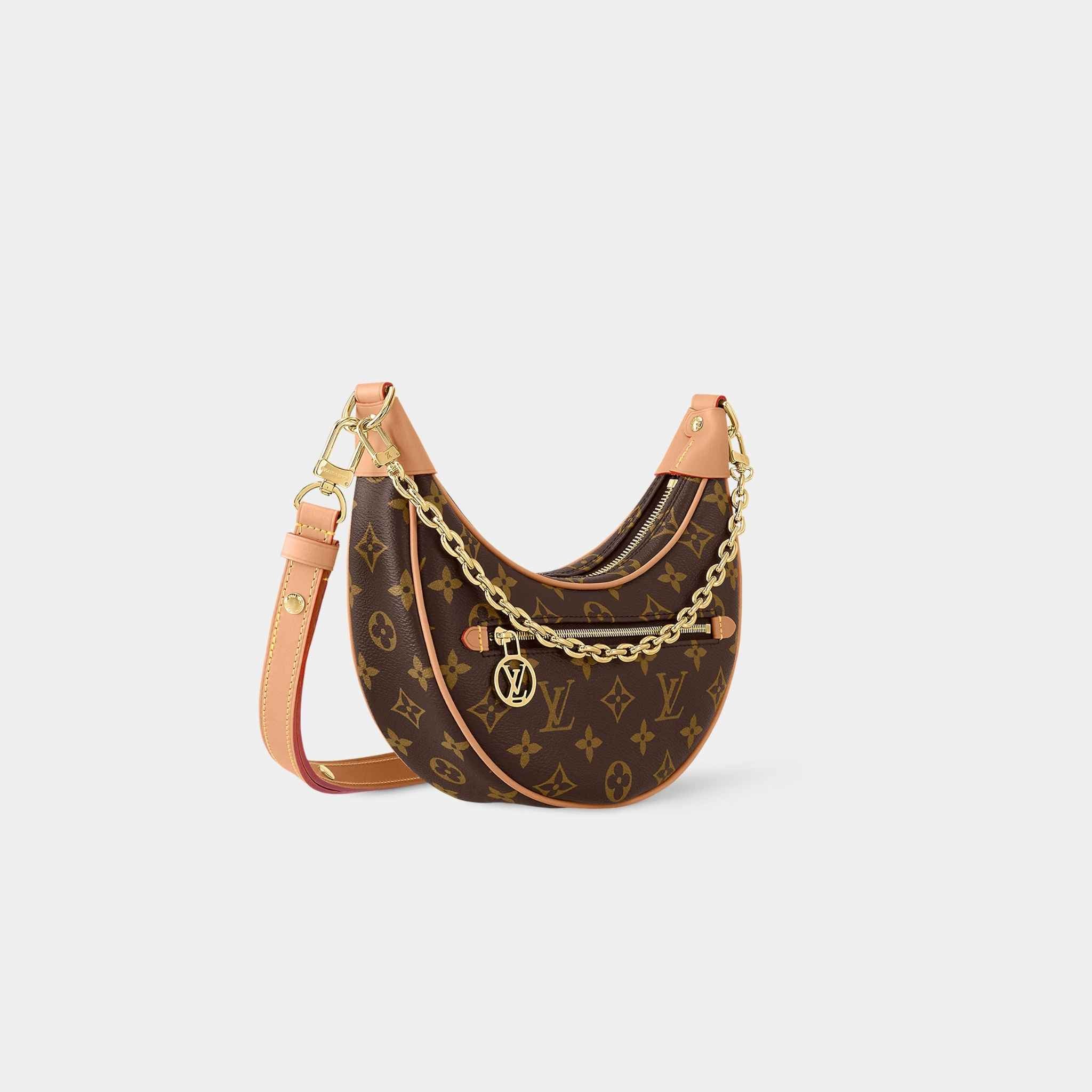 Loop Shoulder Bag Monogram Coated Canvas