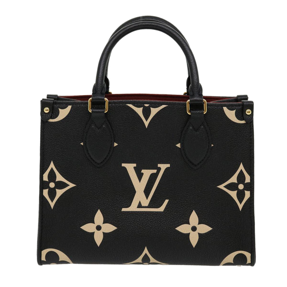 LOUIS VUITTON Monogram Empreinte On the Go PM Hand Bag 2way M45659 Auth 67493A
