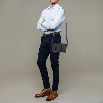 LOUIS VUITTON Black Monogram Taurillon Leather Soft Trunk Wallet