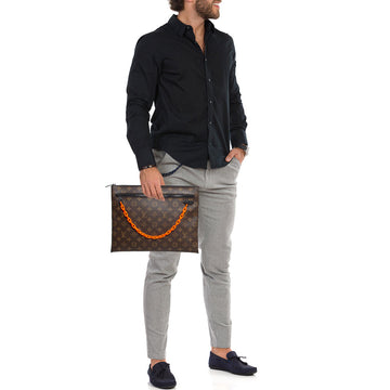 LOUIS VUITTON Monogram Canvas Solar Ray A4 Pochette