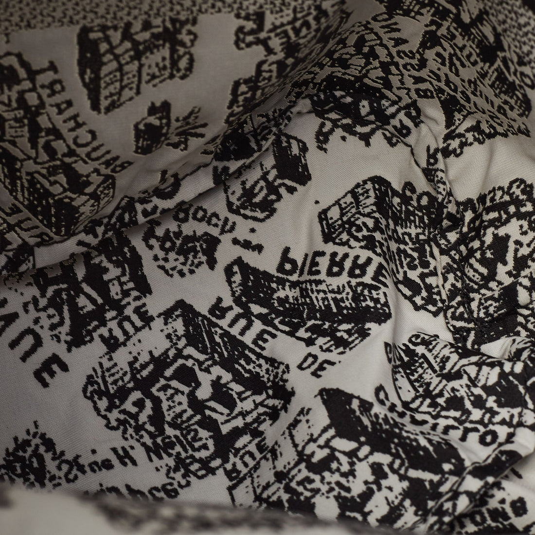 DIOR Black/White Plan De Paris Nylon travel Pouch