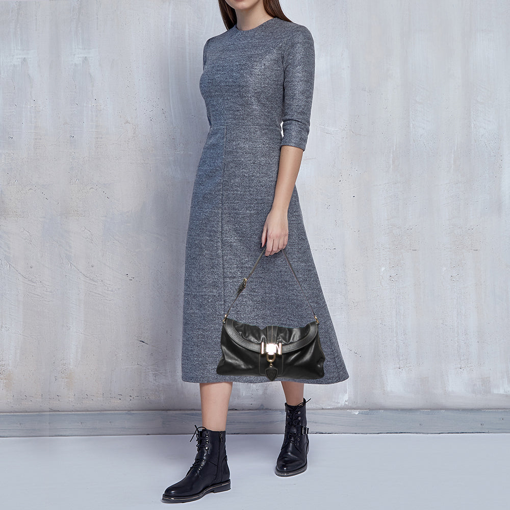 Gucci Black Leather Small Duchessa Shoulder Bag