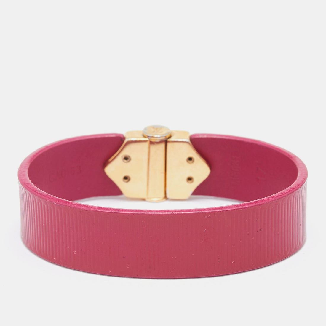 LOUIS VUITTON Indian Rose Epi Leather Spirit Bracelet