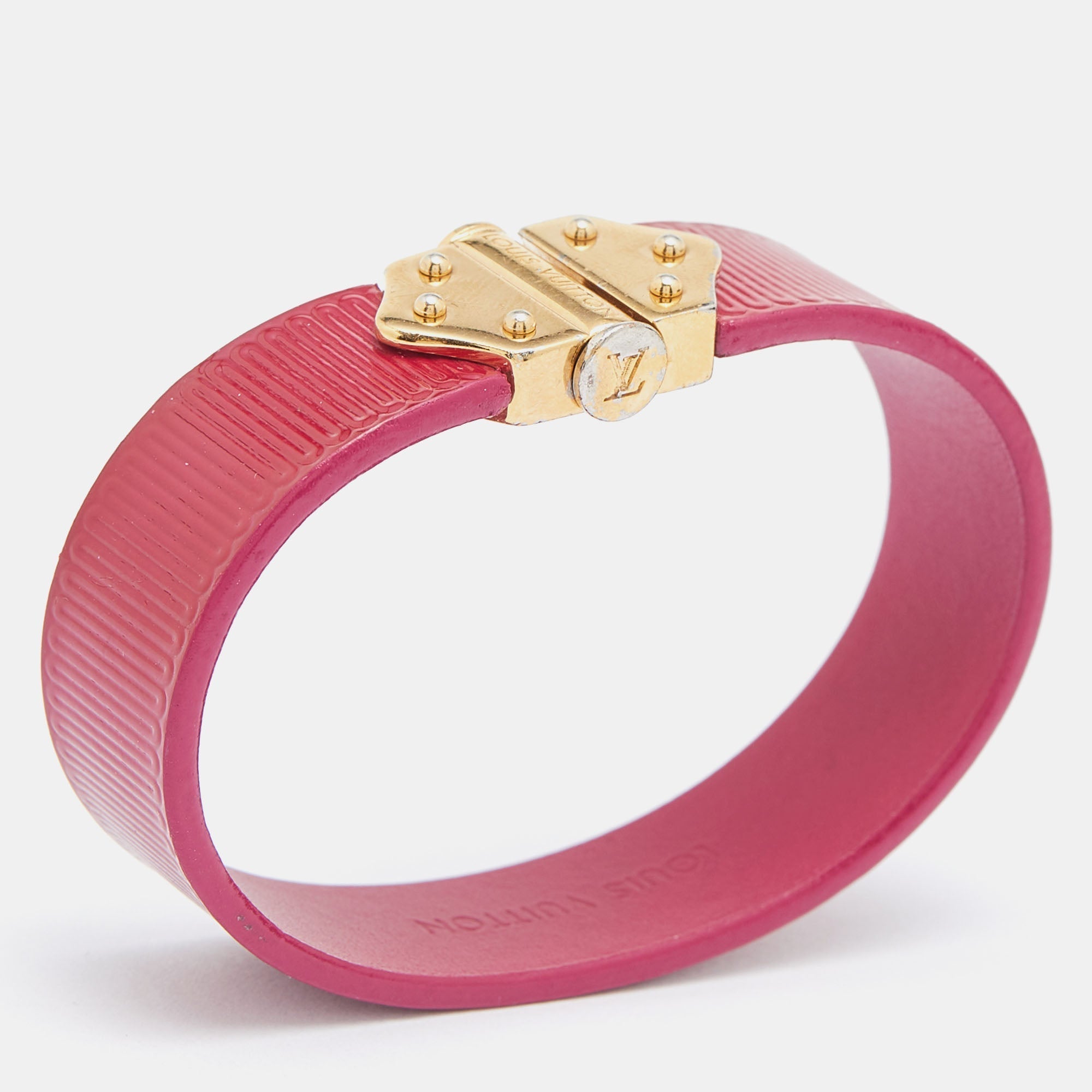LOUIS VUITTON Indian Rose Epi Leather Spirit Bracelet