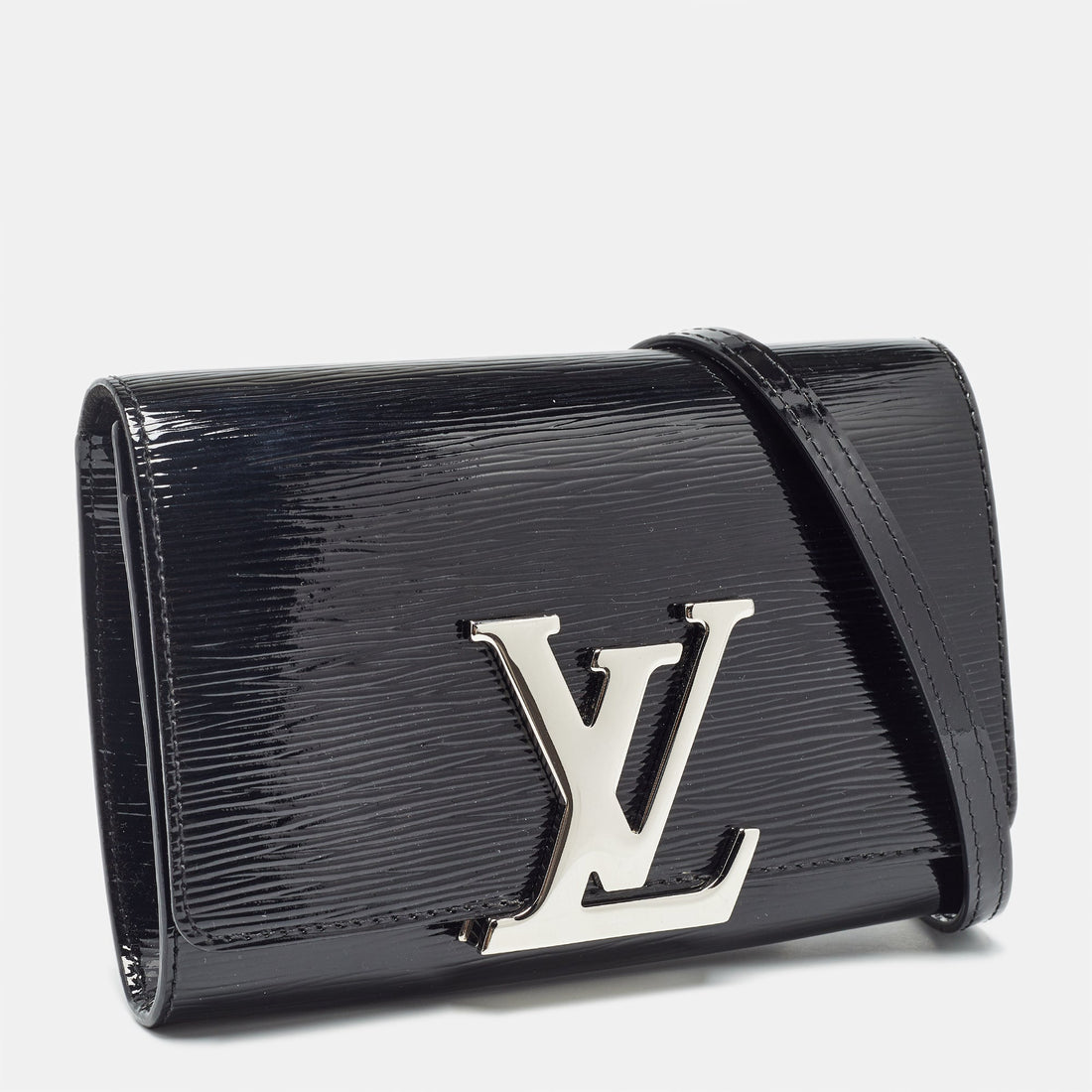 LOUIS VUITTON Black Electric Epi Leather Louise PM Bag