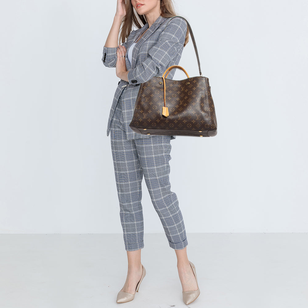 LOUIS VUITTON Monogram Canvas Montaigne GM Bag