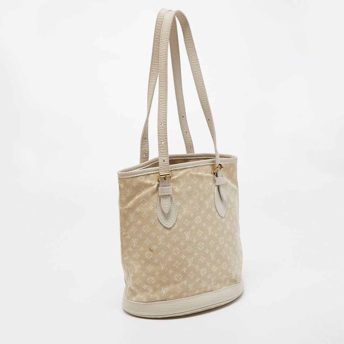 LOUIS VUITTON Dune Monogram Mini Lin Canvas Bucket PM Bag