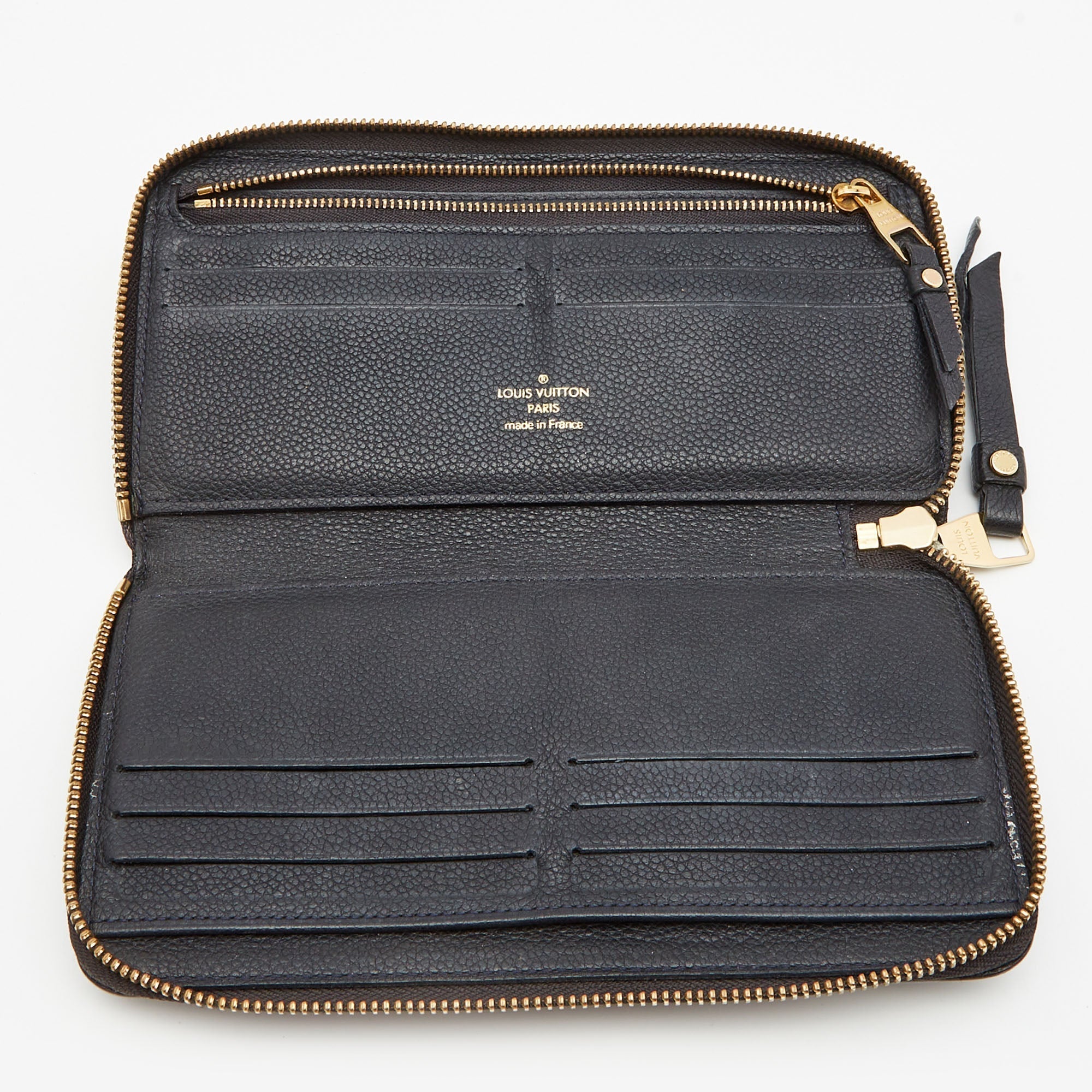 LOUIS VUITTON Bleu Infini Monogram Leather Zippy Wallet