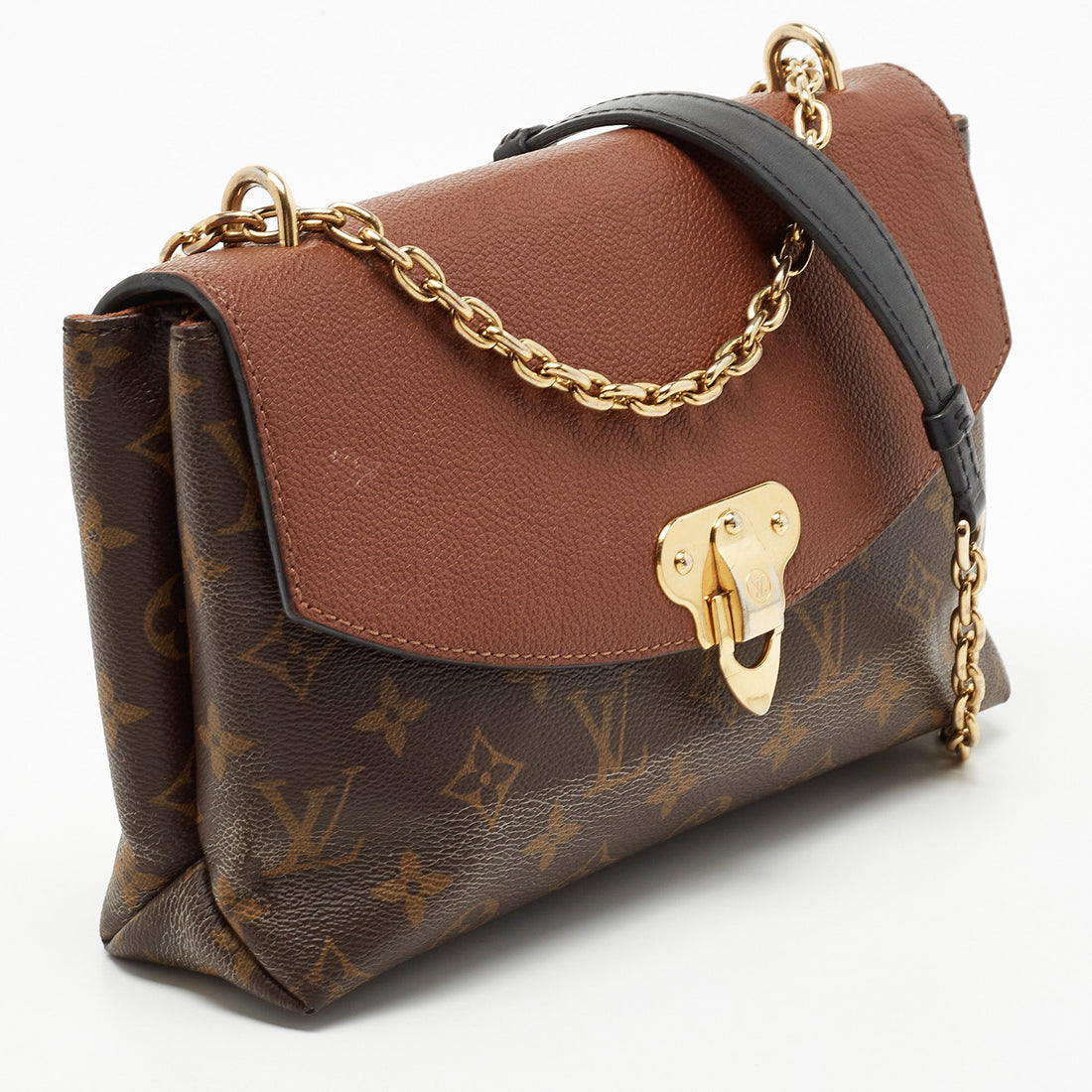 LOUIS VUITTON Caramel Monogram Canvas and Leather Saint Placide Bag