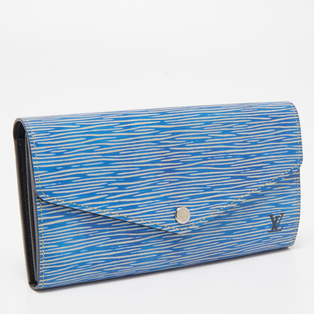 LOUIS VUITTON Denim Epi Leather Sarah Wallet