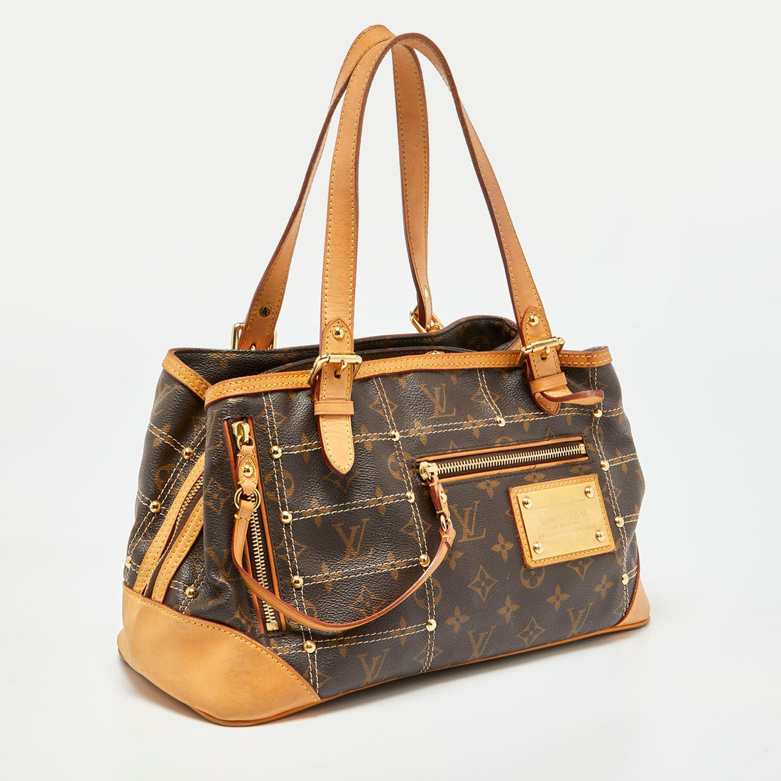 LOUIS VUITTON Monogram Canvas Limited Edition Riveting Bag