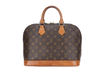 LOUIS VUITTON ALMA PM BROWN MONOGRAM CANVAS GOLD HARDWARE, NO STRAP & DUST COVER