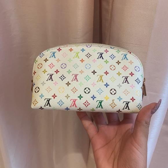Louis Vuitton Multicolor Cosmetic Pouch GM White
