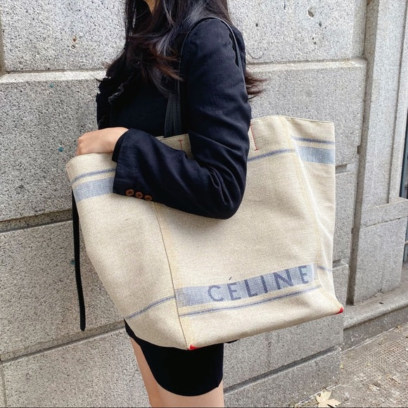 CELINE canvas tote