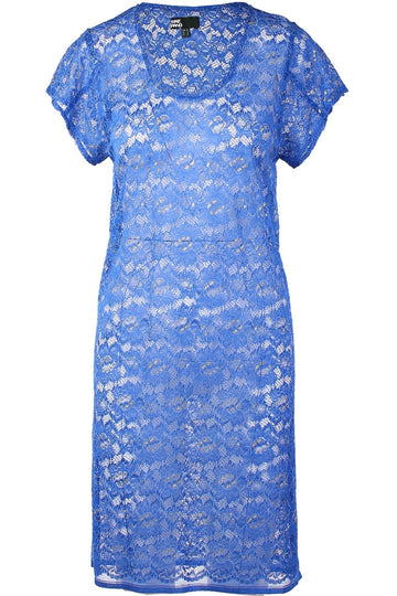 Metallic Lace Tee Dress