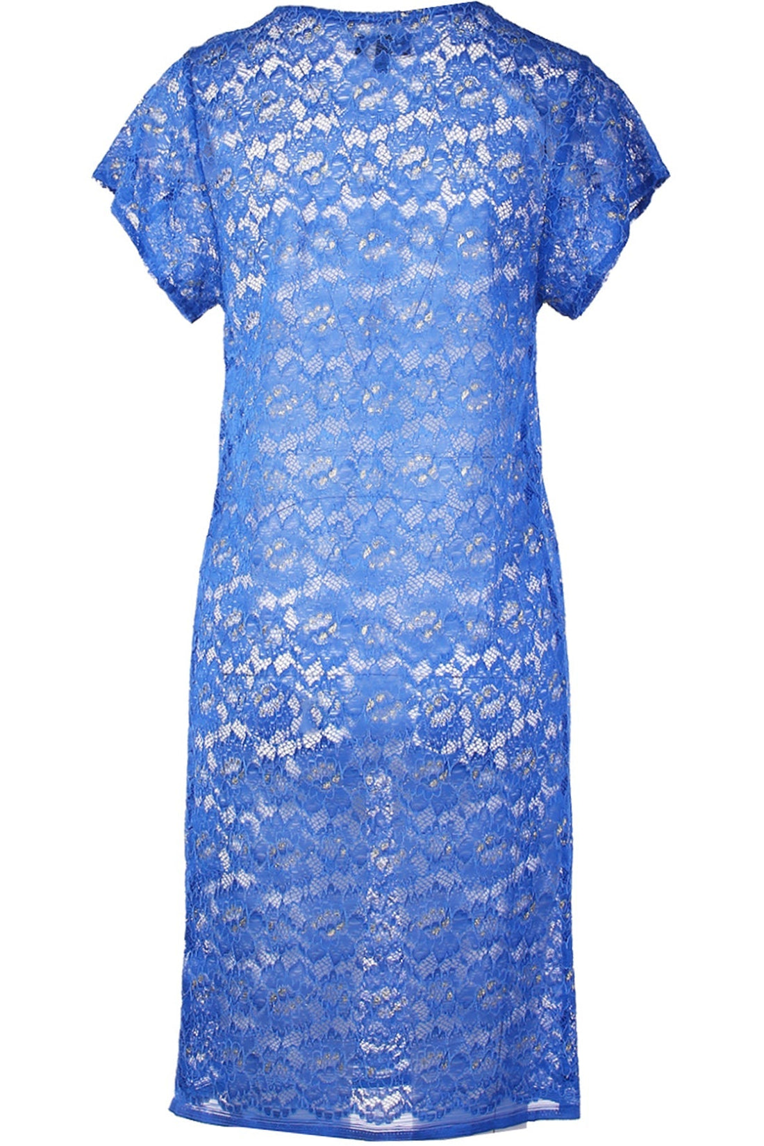 Metallic Lace Tee Dress