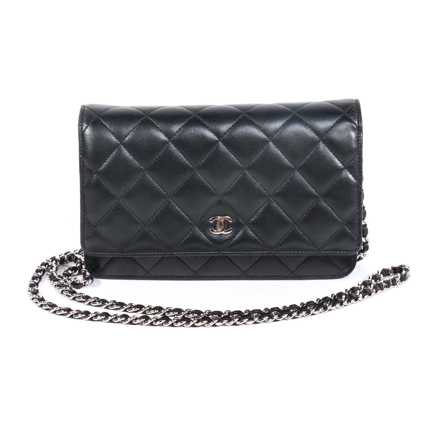 Chanel Quilted Chain Wallet