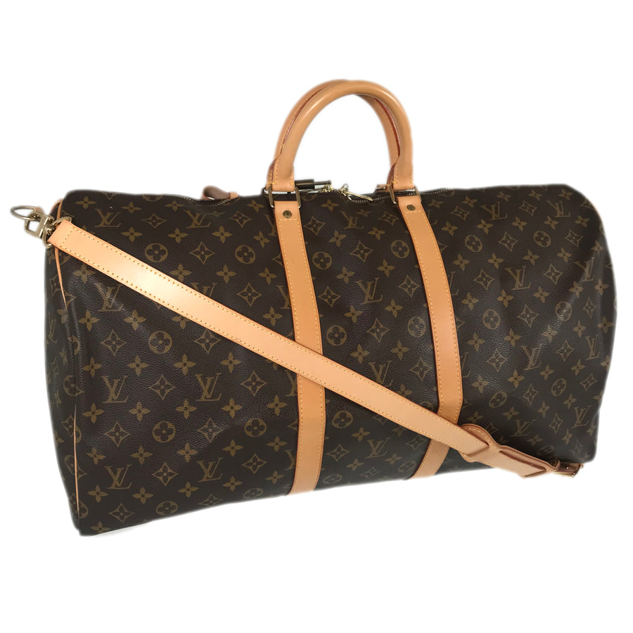 LOUIS VUITTON Monogram keepall Bandolier 55 Boston bag