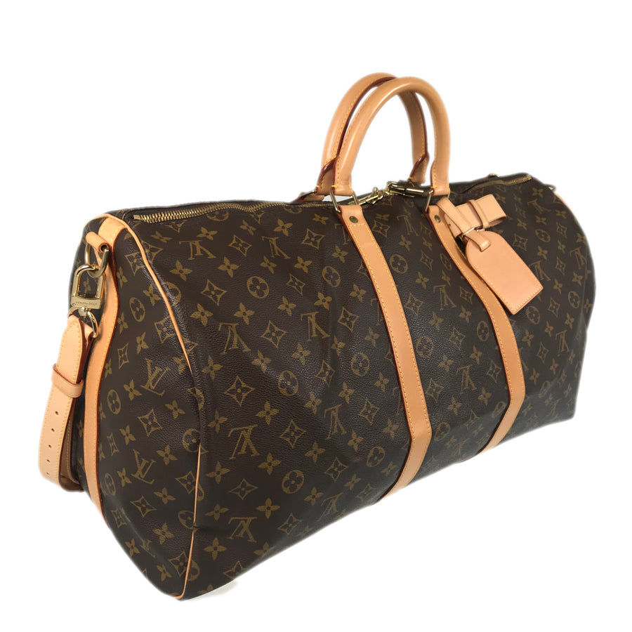 LOUIS VUITTON Monogram keepall Bandolier 55 Boston bag