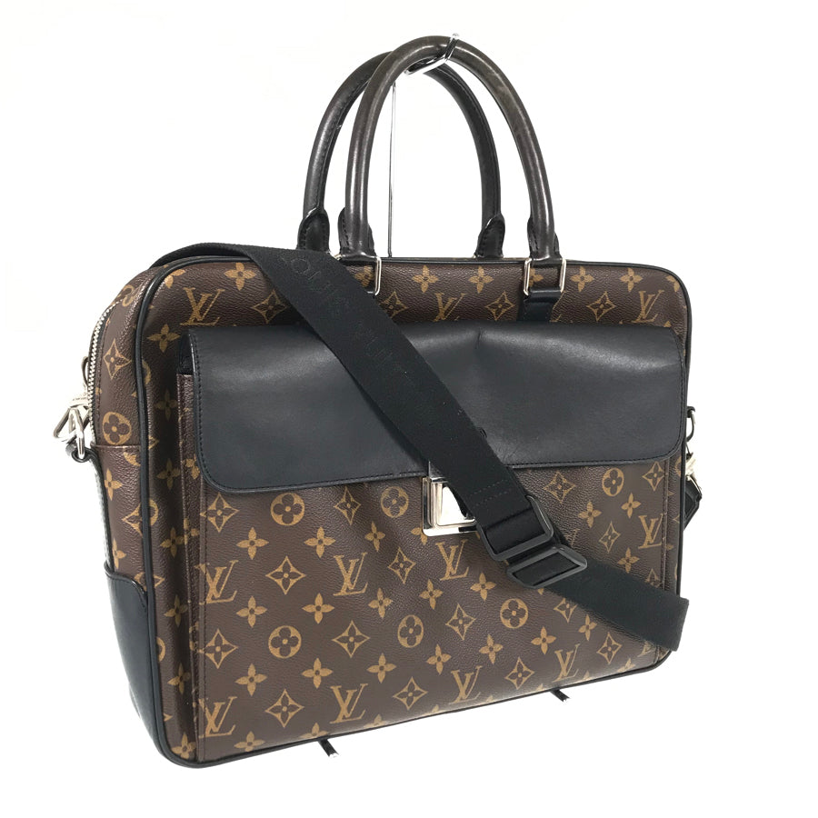 LOUIS VUITTON Monogram Macassar Soft Briefcase M56719 Briefcase