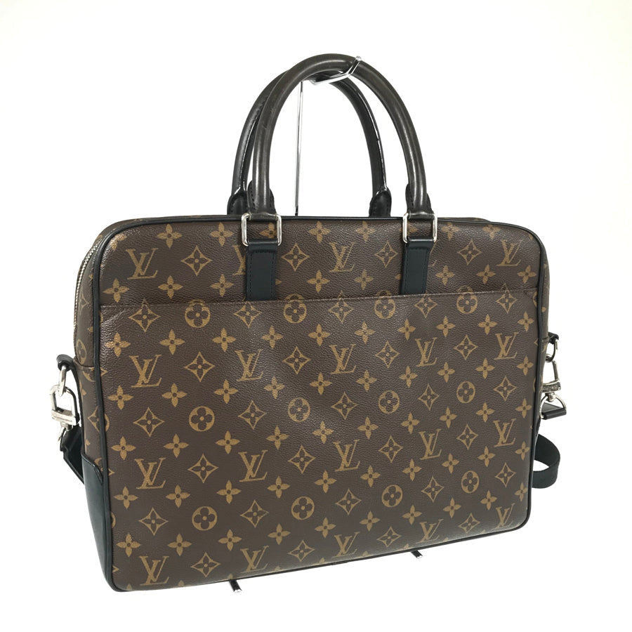 LOUIS VUITTON Monogram Macassar Soft Briefcase M56719 Briefcase