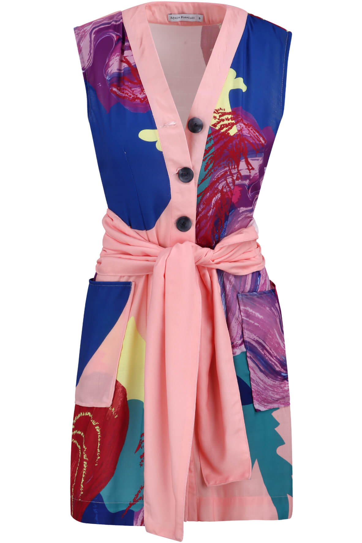 Don't Speak Wrap Dress Peach Florist