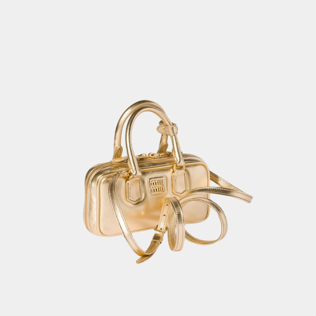 Arcadie Laminated Nappa Leather Mini Bag