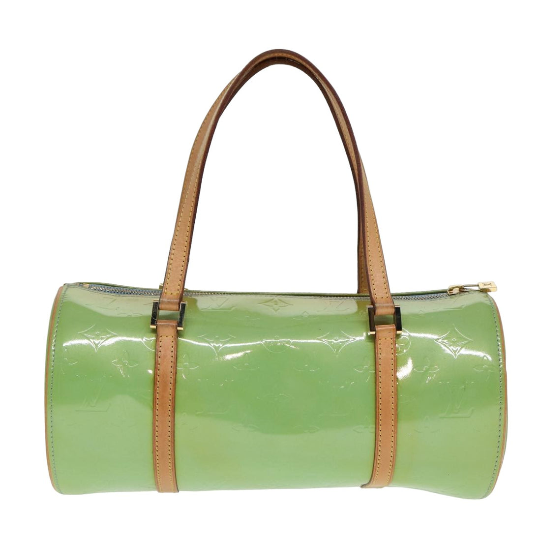 LOUIS VUITTON Monogram Vernis Bedford Hand Bag Baby Blue M91007 LV Auth mr268