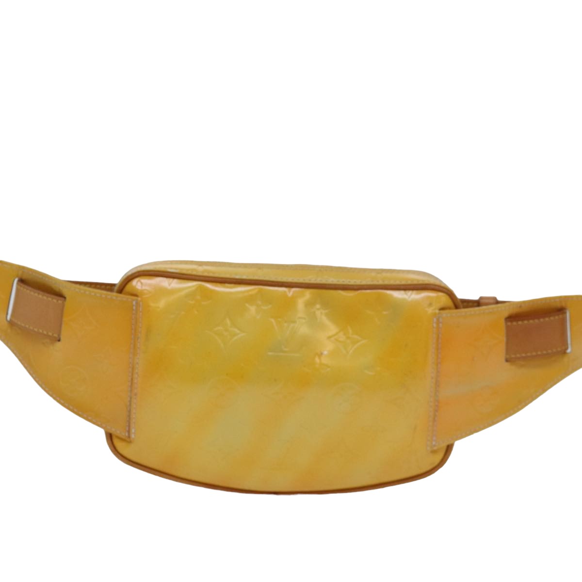 LOUIS VUITTON Monogram Vernis Fulton Waist bag Gris M91041 LV Auth mr320