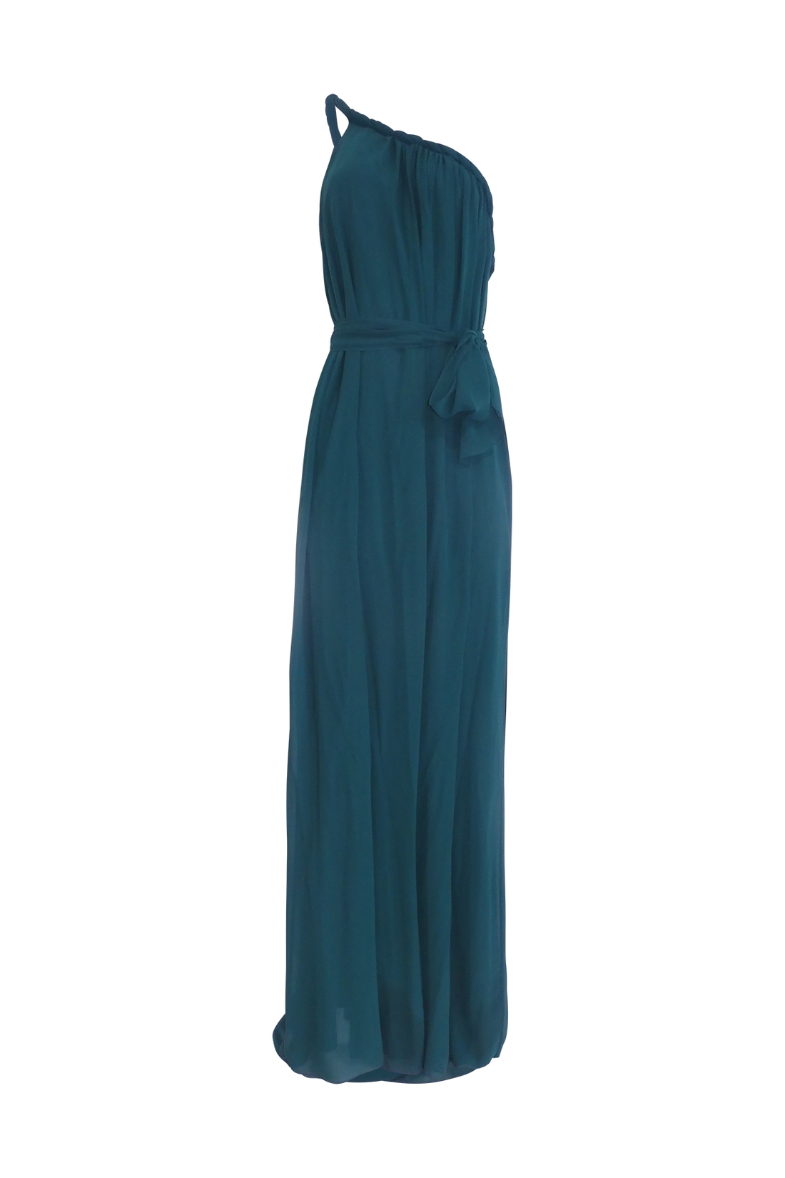 Green One-Shoulder Maxi Dress