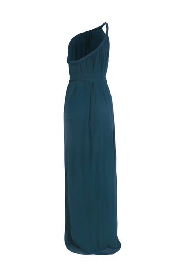 Green One-Shoulder Maxi Dress