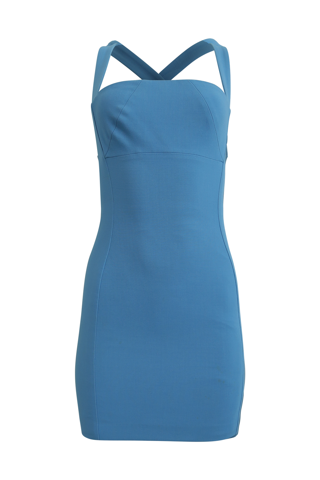 Light Blue Criss-Cross Mini Dress