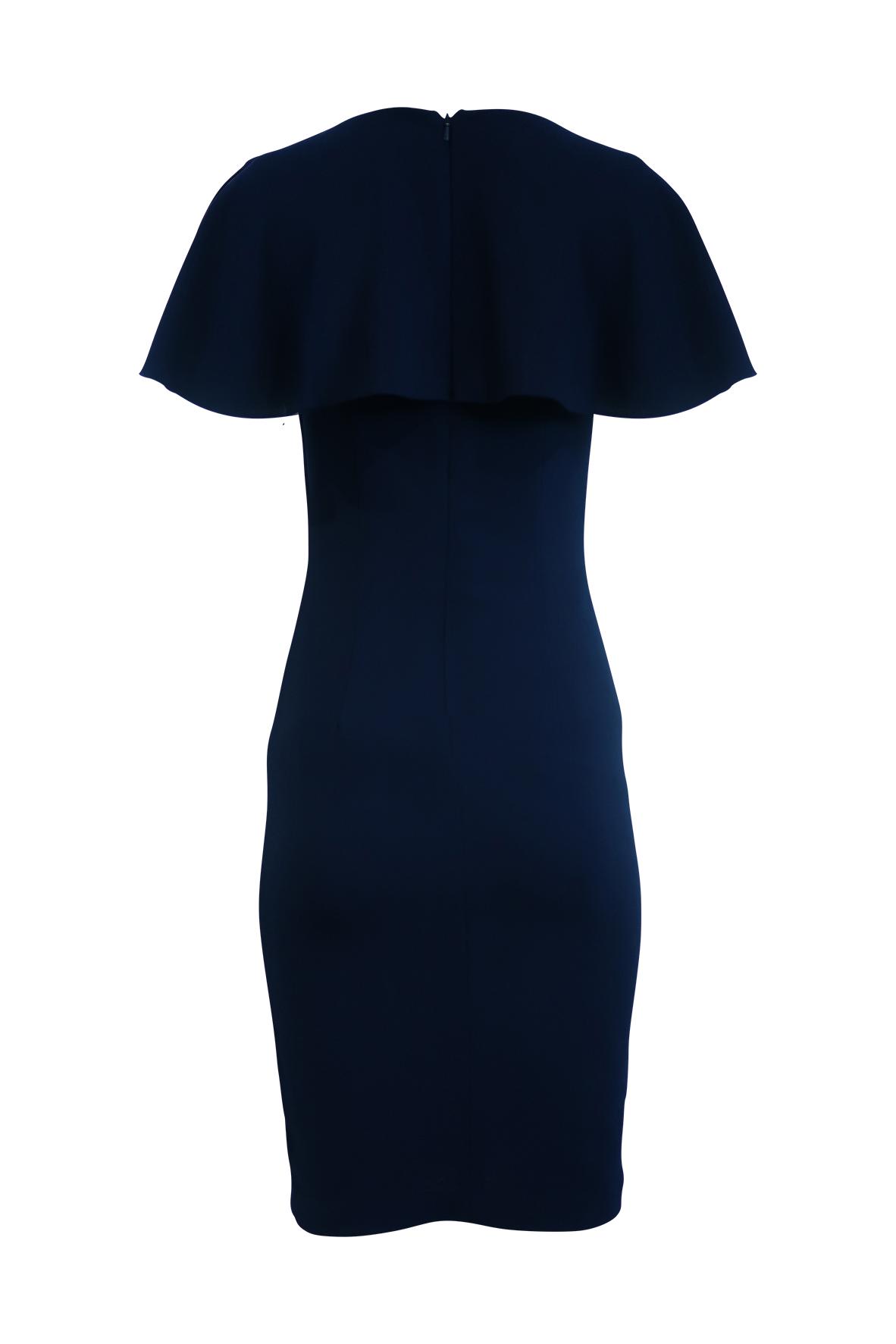 Navy Back Split Dress