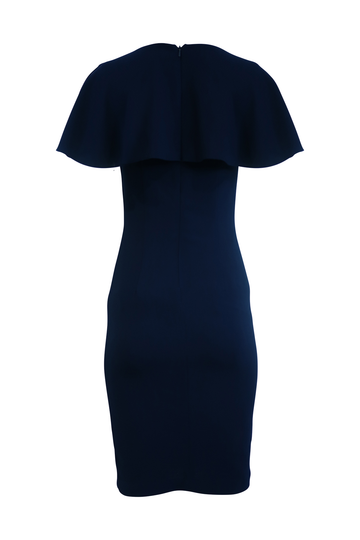 Navy Back Split Dress