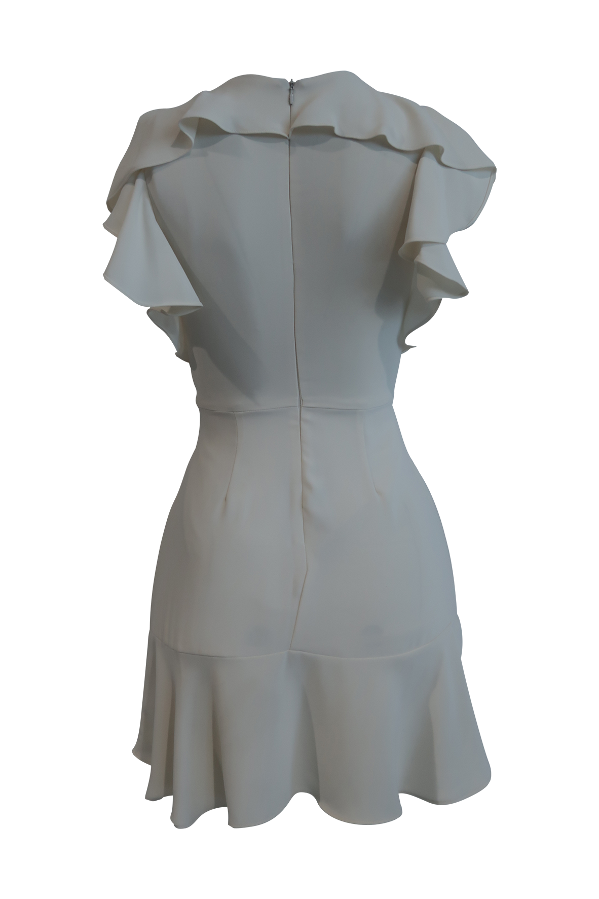 Off-White Ruffle Dress