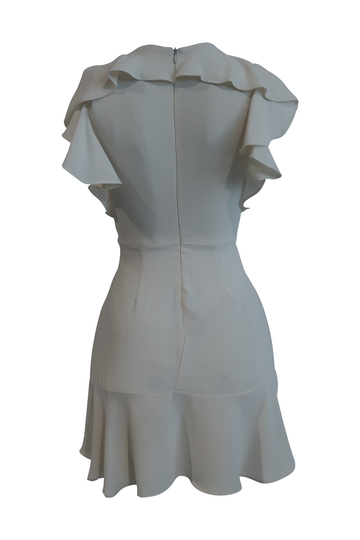 Off-White Ruffle Dress