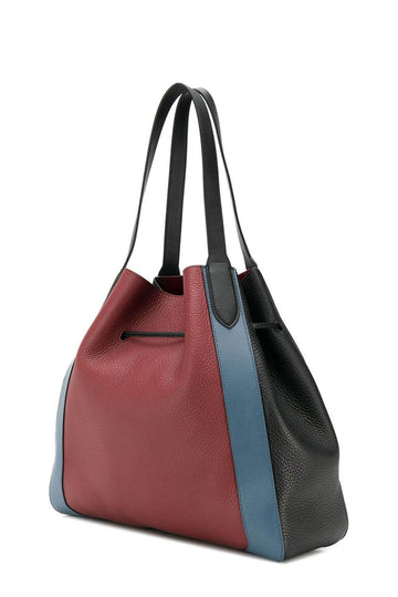 Millie Tote Maroon Tricolor
