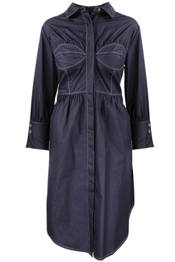 Ines Shirt Dress Navy